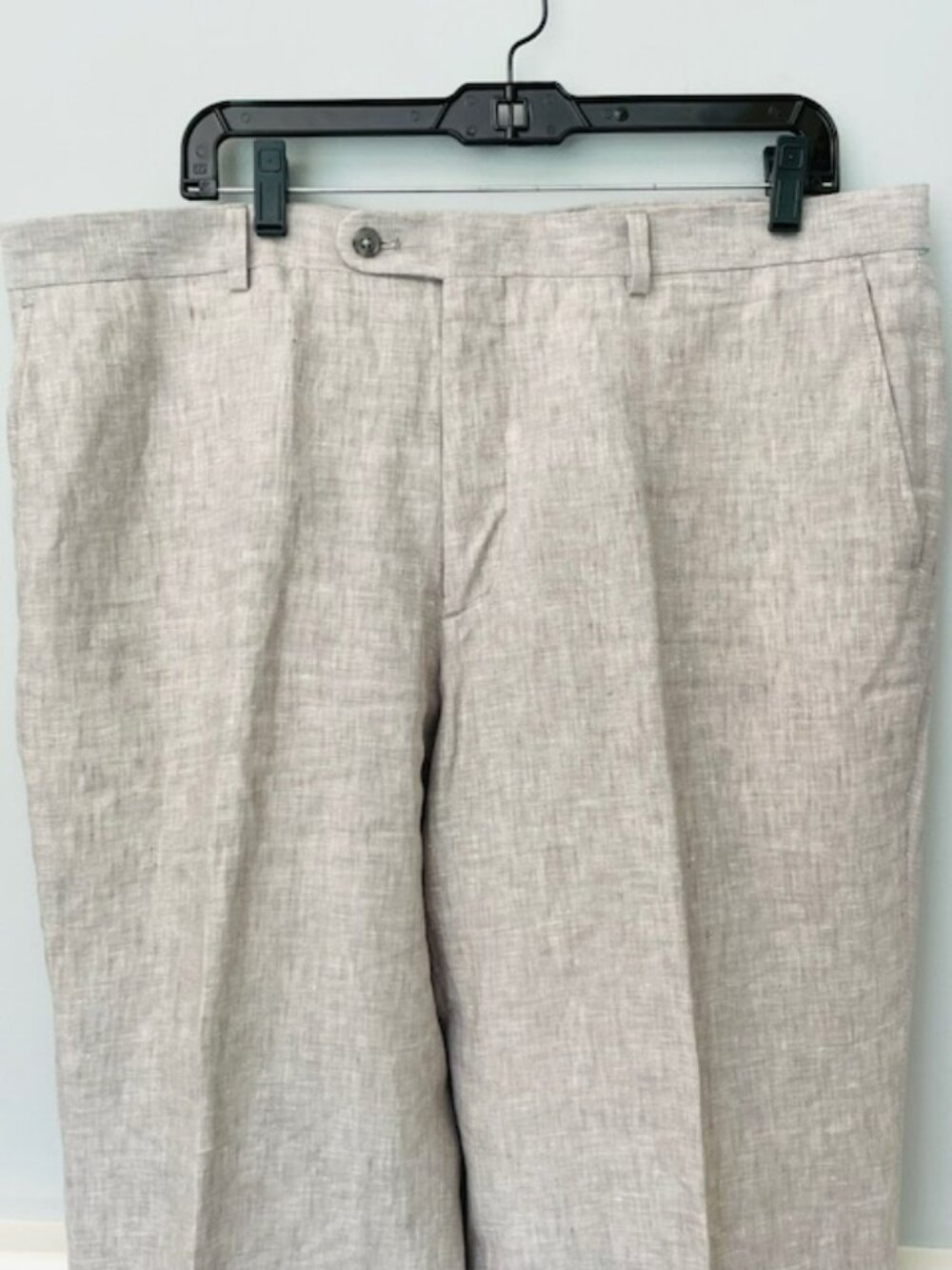 Joseph Abboud 100% Linen Suit Light Gray Summer Tailored 2 Piece Men's 48R X 38 - Picture 9 of 13